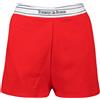 TOMMY JEANS SHORT IN FELPA LOGO TAPING DONNA