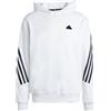 ADIDAS FELPA CON CAPPUCCIO 3 STRIPES