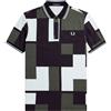 FRED PERRY POLO MC PIXEL PRINT