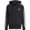 ADIDAS FELPA FULL ZIP CON CAPPUCCIO ESSENTIALS 3 STRIPES