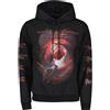PHOBIA FELPA CON CAPPUCCIO SHARK BLACK