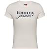 TOMMY JEANS T SHIRT ESSENTIAL LOGO DONNA