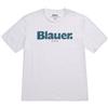 BLAUER T SHIRT LOGO CONTRASTO