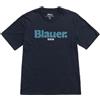 BLAUER T SHIRT LOGO CONTRASTO
