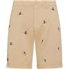 SUN 68 BERMUDA CHINO CON RISVOLTO EMBRODERY