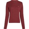 TOMMY JEANS MAGLIONE GIROCOLLO ESSENTIAL A TRECCE DONNA