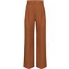 EMME MARELLA PANTALONI A PALAZZO PINCES IN POPLINE DONNA