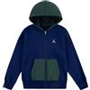NIKE JORDAN Bambino Nike Jordan Felpa Full Zip Con Cappuccio Brooklyn Fleece Bambino