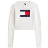 TOMMY JEANS MAGLIA GIROCOLLO SPARKLE FLAG DONNA
