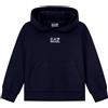 EA7 EMPORIO ARMANI FELPA CON CAPPUCCIO CORE GARZATA BAMBINO