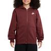 NIKE Bambino Nike Felpa Con Cappuccio Full Zip Club Bambino