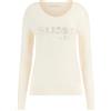 GUESS Donna Guess Maglione Scollo V Logo Donna