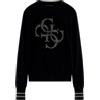 GUESS MAGLIA GIROCOLLO IN FEPA LOGO DONNA