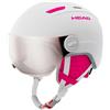 HEAD CASCO MAJA VISOR WHITE BAMBINA