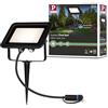 Paulmann 94575 Plug & Shine LED Illuminazione da esterno Faretto da giardino Proiettore IP65 Bianco caldo incl. 1x15,5 Watt Nero Alluminio Spot 3000 K
