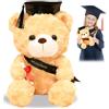 Byhsoep Orsacchiotto di Peluche Con Cappello - Regalo di Laurea 2024 per Esame Superato