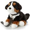 Uni-Toys - Cane di montagna di Berna (con guinzaglio) - Con voce che abbaia - 19 cm (altezza) - peluche