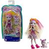 Mattel Enchantimals Bambola Zadie la Zebra e amico Cucciolo Ref dalle Grandi Praterie, con Accessori, Giocattolo per Bambini 3+Anni,GTM27