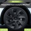 MOTENIO Set di 4 Copricerchi per Tesla Model Y 2020-2024 - 19 Pollici - Copertura Stile Cyclone Destra e Sinistra - Accessori di Sostituzione
