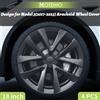MOTENIO Set di 4 Copricerchi da 18 Pollici Stile Aracnide per TESLA Model 3 (2017-2023) - Solo per Model 3