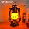 EeeToo Lampada da lanterna a cavallo a LED portatile retrò Lampada da campeggio sospesa ricaricabile 3 modalità di illuminazione per la decorazione del ristorante del bar da tavolo