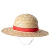 NONE Cappello di paglia Rufy Anime Rufy Cappello cosplay Rufy Puntelli per prestazioni Festa in costume Cappelli di paglia estivi gialli Cappello per costume di Halloween