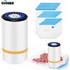 cooskr Pompa d'aria elettrica Pompa d'aria automatica portatile Sigillatrice sottovuoto ricaricabile per alimenti freschi con sacchetto per imballaggio sottovuoto senza BPA