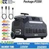 IEE INITIAL ENTROPY ENERGY Stazione di alimentazione portatile IEE P3200 da 3200W (uscita massima 6400W) con batteria LiFePO4 da 2048Wh, uscita CA 220V e carrello per camper e roulotte