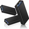 NONE Adattatore USB da femmina a femmina (confezione da 3), connettore USB 3.0 da tipo A femmina a tipo A femmina, per il collegamento di due cavi con estremità maschio
