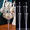 cyuan 1/2 set Porta palloncini in lattice Palloncini Stand Colonna Palloncini metallici Baby Shower Bambini Festa di compleanno Decorazione di nozze Forniture