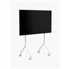 Pedestal Mobile TV con ruote Moon Light -