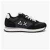SUN68 Scarpe Sneakers Sun68 Tom in nylon e suede da Uomo rif. Z36101, Nero-Bianco