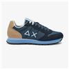 SUN68 Scarpe Sneakers Sun68 Tom Multicolor in nylon e suede da Uomo rif. Z36106, Navy