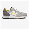 SUN68 Scarpe Sneakers Sun68 Jaki 2.0 Solid in nylon e suede da Uomo rif. Z36115, Grigio