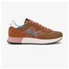 SUN68 Scarpe Sneakers Sun68 Jaki 2.0 Solid in nylon e suede da Uomo rif. Z36115, Marrone