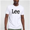 Lee T-shirt Lee Girocollo Con Logo da uomo rif. 112116123, Bianco