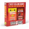 Exploding Kittens Mini-Travel Game Bundle Card Game & Happy Salmon - Family Games Bundle for Kids and Adults - Fun Card Games, Travel-Friendly Play, Ideal Gift for Game Night