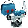 Bosch Professional Livella ottica GOL 26 G (ingrandimento 26x, unità di misura: 400 Gon, raggio d'azione: fino a 100 m, asta metrica GR 500, treppiede BT 160, in valigetta)
