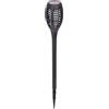 Aigostar Lampioncino segnapassi Led Torch 0,023W Nero con pannello solare IP44 Bianco caldo 2700K con sensore crepuscolare Aigostar