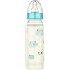 BABY-NOVA babynova Set di Biberon 240ml (3 pezzi) con tettarella in silicone a flusso medio anti-colica per neonati - Prodotto in Germania - Senza BPA - Pesci