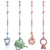 CLDY Giocattolo per Bambini Catenina per Ciuccio in Silicone, Catenaccia per Bicchiere, Cinghie di Sicurezza per Giocattoli, BPA-Free, Fascette di Supporto per Bicchieri per Passeggino, Seggiolone