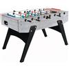 Garlando Calciobalilla G2000 Rovere Grigio con Aste Rientranti - biliardino Garlando con 50 Palline in omaggio cd. G2000GRRCVL