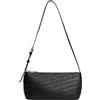 Tommy Jeans Donna Borsa a Spalla Tjw Must Aop Shoulder Bag con Logo in Rilievo, Nero (Black), Taglia Unica