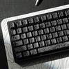 dagaladoo, Copritasti in PBT con stampa laterale, 60-75%, profilo Cherry, traslucidi/stampa a sublimazione, per tastiera meccanica con interruttori MX, colore nero topografico (132, solo copritasti)