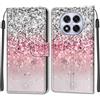 KENHONER Cover Compatibile con Xiaomi Redmi Note 14 Pro, Premium Pelle PU Portafoglio Flip Libro Custodia per Redmi Note 14 Pro Plus [Protezione Completa] - rosa