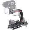 Zeadio video Stabilizzatore con Hot-shoe triplicarsi per tutte le videocamere d'azione, videocamere e smartphone