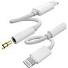 HOYULLI Adattatore Lightning A 3.5mm Cuffie Jack(2 Pack)Auricolari AUX Audio Auto Cavo Accessori Per Apple MFI Certified Per IPhone 14 13 SDoppiatore Headphones Adapter Cavetto Cuffiette Cavi Per iPad ip-3.5