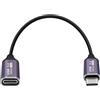 HuaLiSiJi Prolunga USB C 3.2 gen 2 Assistenza 20Gbps Video 4K 60Hz Cavo Prolunga USB C Maschio Femmina 240W 24V 5A Type C Extension per Telefoni Cellulari, Tablet (Testa Dritta, 0.5 m)