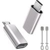 lalasis Adattatore da Micro USB a USB-C,da USB-C a micro USB femmina a Micro USB maschio,adattatore da micro Type-C compatibile con Samsung J6/J5/J4/J3/S7/S7 Edge/S6, Y7/Y6/P Smart/P8 Lite,LG G4 (2PCS)