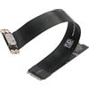 chenyang Oculink SFF-8612 a PCI-E 4.0 NVME M.2 M-Key Host Ribbon Flex Extension Cable Adapter Support 2230/2242/2260/2280 per scheda grafica esterna e SSD